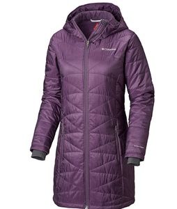 Columbia Might Lite Hooded plum jacket 3x